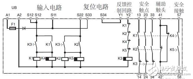 安全繼電器工作原理、接線圖、使用方法